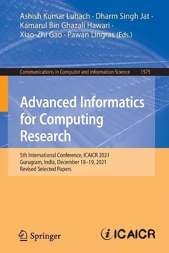 Advanced Informatics for Computing Research cover