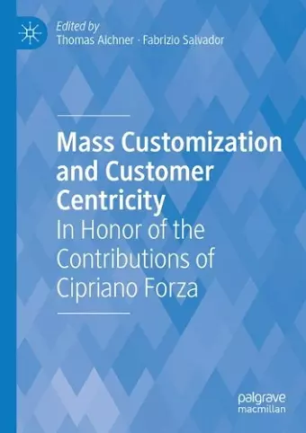 Mass Customization and Customer Centricity cover