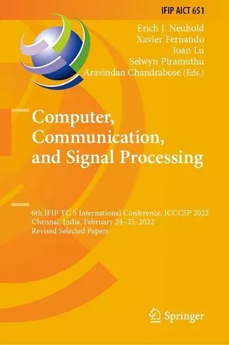 Computer, Communication, and Signal Processing cover