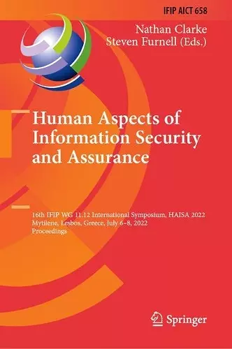 Human Aspects of Information Security and Assurance cover