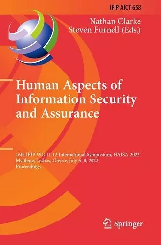 Human Aspects of Information Security and Assurance cover