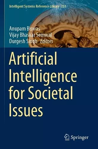 Artificial Intelligence for Societal Issues cover