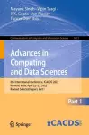 Advances in Computing and Data Sciences cover