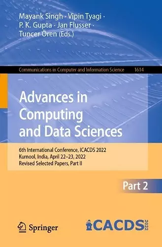 Advances in Computing and Data Sciences cover