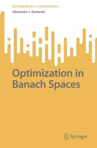 Optimization in Banach Spaces cover