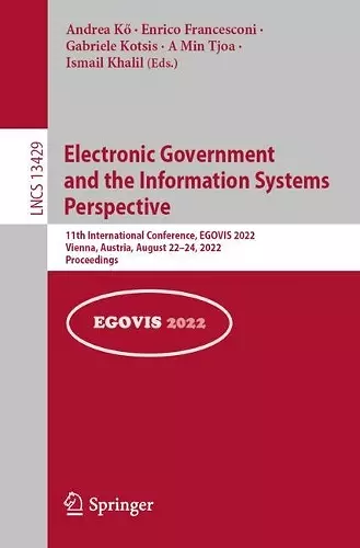 Electronic Government and the Information Systems Perspective cover