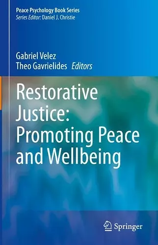 Restorative Justice: Promoting Peace and Wellbeing cover