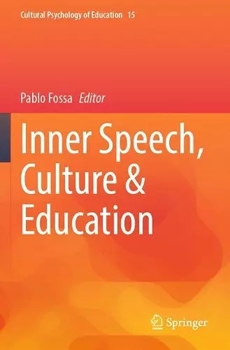 Inner Speech, Culture & Education cover