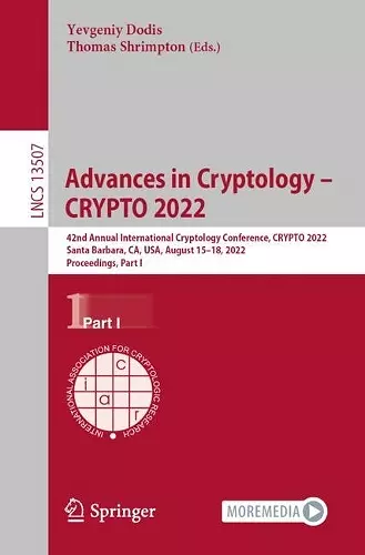 Advances in Cryptology – CRYPTO 2022 cover