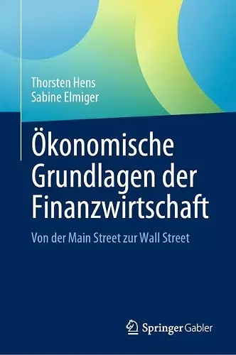 Ökonomische Grundlagen der Finanzwirtschaft cover