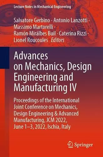 Advances on Mechanics, Design Engineering and Manufacturing IV cover