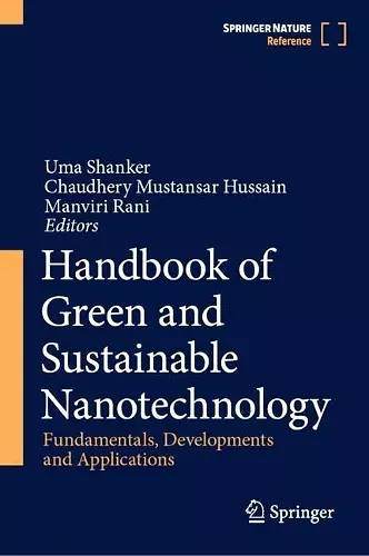 Handbook of Green and Sustainable Nanotechnology cover