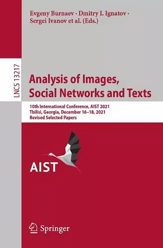 Analysis of Images, Social Networks and Texts cover