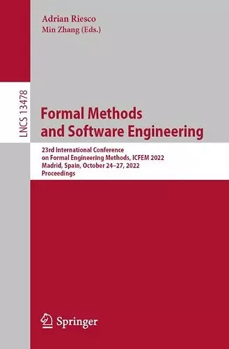 Formal Methods  and Software Engineering cover