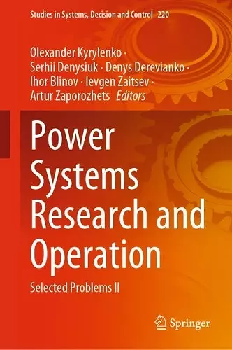 Power Systems Research and Operation cover