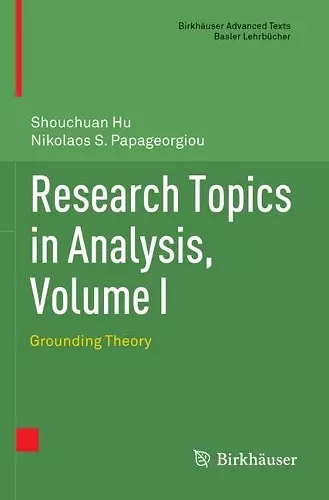 Research Topics in Analysis, Volume I cover
