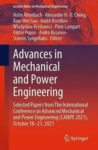 Advances in Mechanical and Power Engineering cover