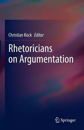 Rhetoricians on Argumentation cover