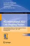 HCI International 2022 – Late Breaking Posters cover