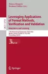 Leveraging Applications of Formal Methods, Verification and Validation. Adaptation and Learning cover