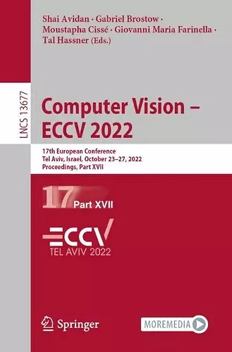 Computer Vision – ECCV 2022 cover