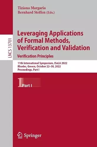 Leveraging Applications of Formal Methods, Verification and Validation. Verification Principles cover