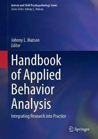 Handbook of Applied Behavior Analysis cover