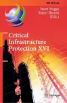 Critical Infrastructure Protection XVI cover