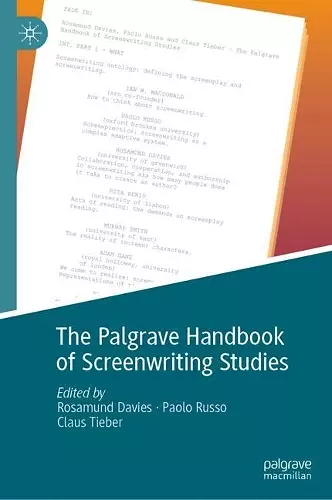 The Palgrave Handbook of Screenwriting Studies cover