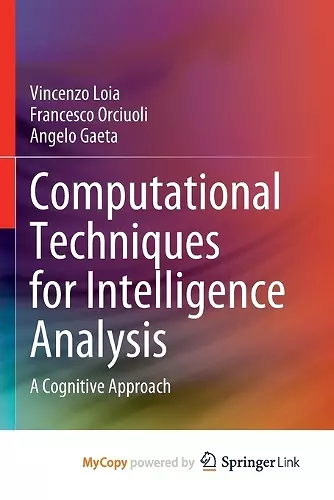 Computational Techniques for Intelligence Analysis cover