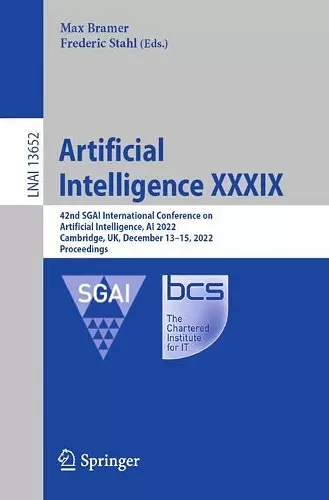 Artificial Intelligence XXXIX cover