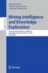 Mining Intelligence and Knowledge Exploration cover