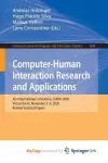 Computer-Human Interaction Research and Applications cover