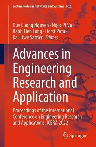 Advances in Engineering Research and Application cover