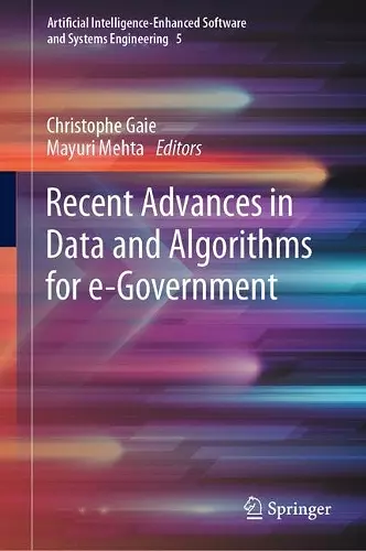 Recent Advances in Data and Algorithms for e-Government cover