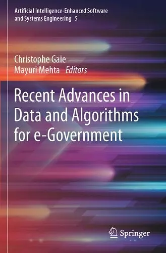 Recent Advances in Data and Algorithms for e-Government cover