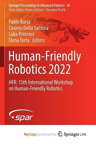 Human-Friendly Robotics 2022 cover