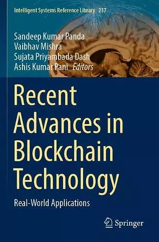 Recent Advances in Blockchain Technology cover