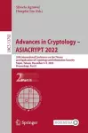 Advances in Cryptology – ASIACRYPT 2022 cover