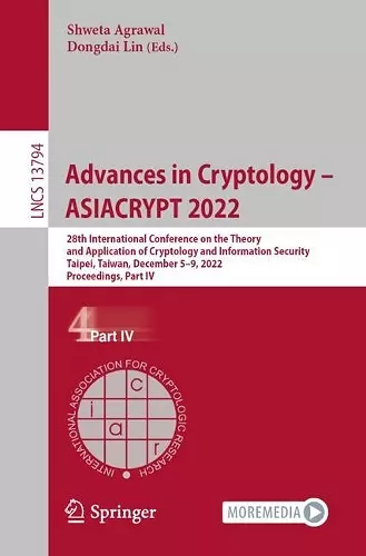 Advances in Cryptology – ASIACRYPT 2022 cover