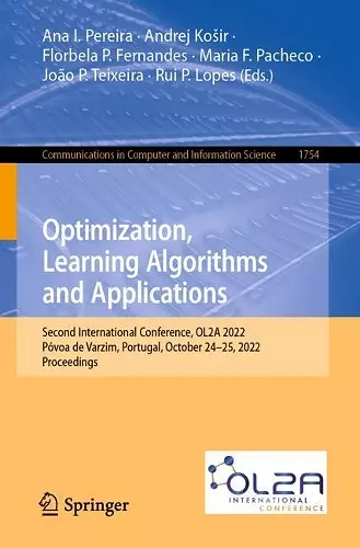 Optimization, Learning Algorithms and Applications cover