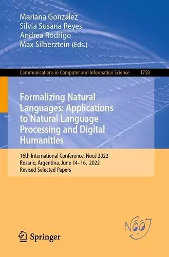 Formalizing Natural Languages: Applications to Natural Language Processing and Digital Humanities cover