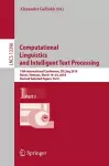 Computational Linguistics and Intelligent Text Processing cover