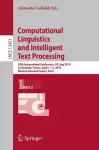 Computational Linguistics and Intelligent  Text Processing cover