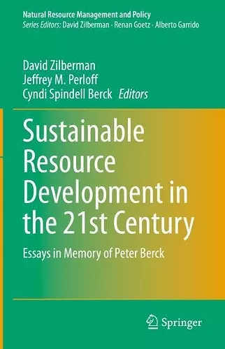 Sustainable Resource Development in the 21st Century cover