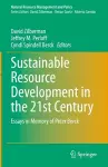 Sustainable Resource Development in the 21st Century cover