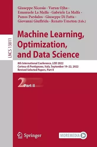 Machine Learning, Optimization, and Data Science cover