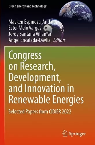 Congress on Research, Development, and Innovation in Renewable Energies cover