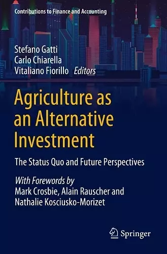 Agriculture as an Alternative Investment cover