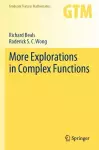 More Explorations in Complex Functions cover